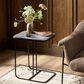 Four Hands Adalley End Table in Polished Black and Matte Black, , large