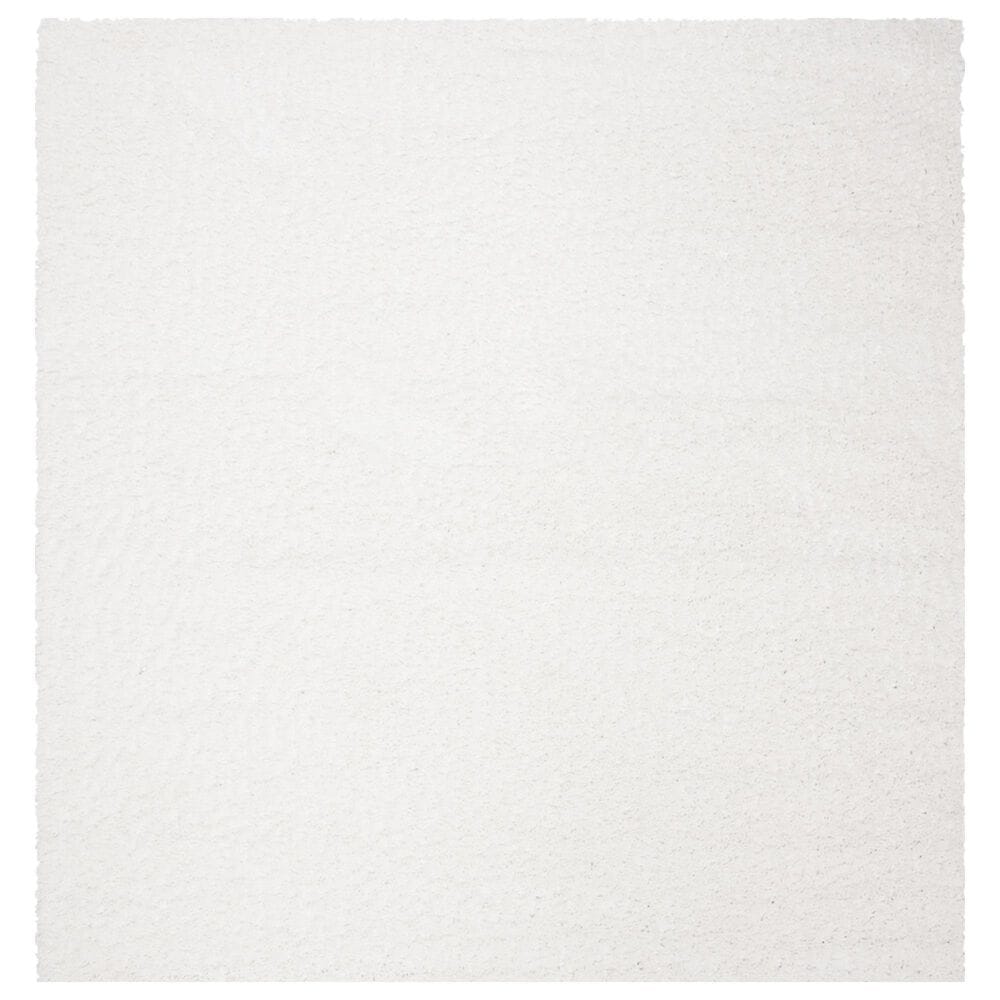 Safavieh August Shag AUG900A 5"3" Square White Area Rug, , large