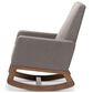 Baxton Studio Yashiya Rocking Chair in Grey, , large