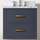 Lexora Home Castor 20" Single Bathroom Vanity in Blue with White Acrylic Top and Rectangular Sink, , large
