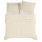 Pem America 3-Piece Solid Percale Full/Queen Comforter Set in Chalk, , large