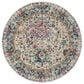 Amer Rugs Montana 7"6" Round Gray and Orange Area Rug, , large
