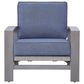 Ashley Half Moon Beach Patio Spring Rocker Lounge Chair in Gray, , large