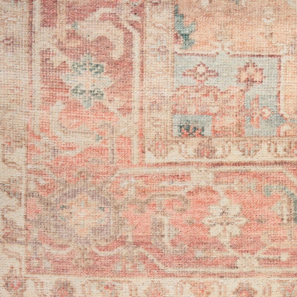 Nourison Vintage Washables Coral and Taupe 9'10" x 13'2" Area Rug, , large