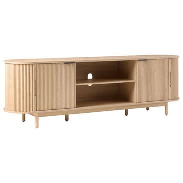 Walker Edison Chloe 70" TV Stand in Coastal Oak, , large