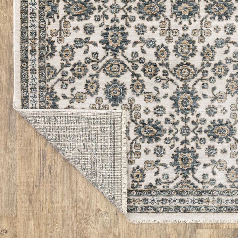 Oriental Weavers Echo Ivory and Blue 2&#39;3&quot; x 7&#39;6&quot; Runner, , large