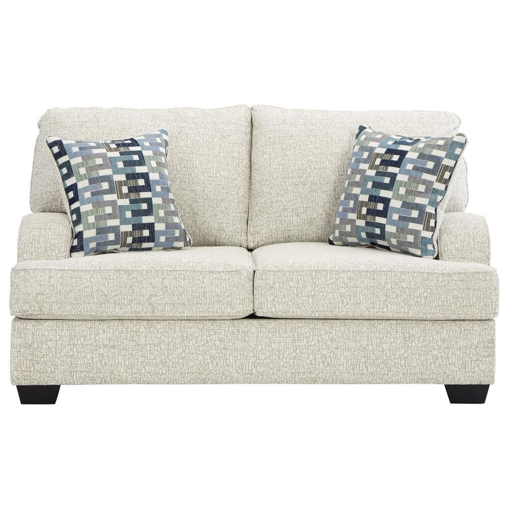 Ashley Valerano Stationary Loveseat in Parchment, , large
