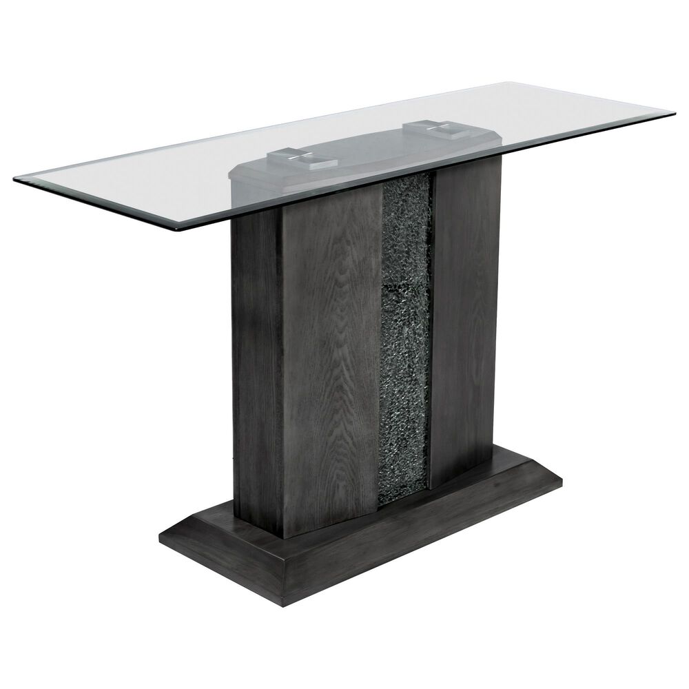 Furniture of America Serrano LED Console Table in Gray, , large