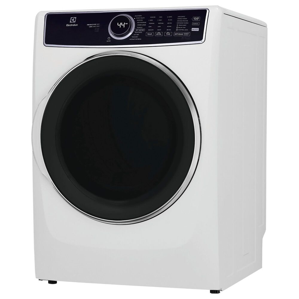 Electrolux 8 Cu. Ft. Front Load Gas Dryer with Steam in White, , large
