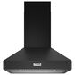 Thor Kitchen 36" Professional Wall Mount Pyramid Range Hood in Matte Black, , large