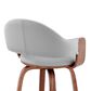 Blue River Daxton 26" Swivel Counter Stool in Gray and Walnut, , large