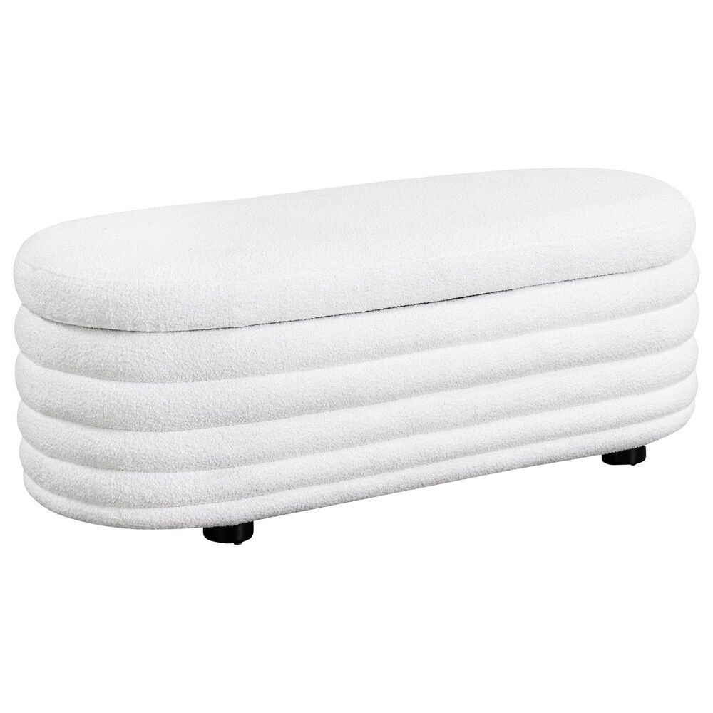 Lifestyle Solutions Lancaster Storage Ottoman in White, , large