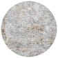 Surya Dresden Gray, White, Medium Gray, Light Slate, Mustard and Rust 7"10" Round Area Rug, , large
