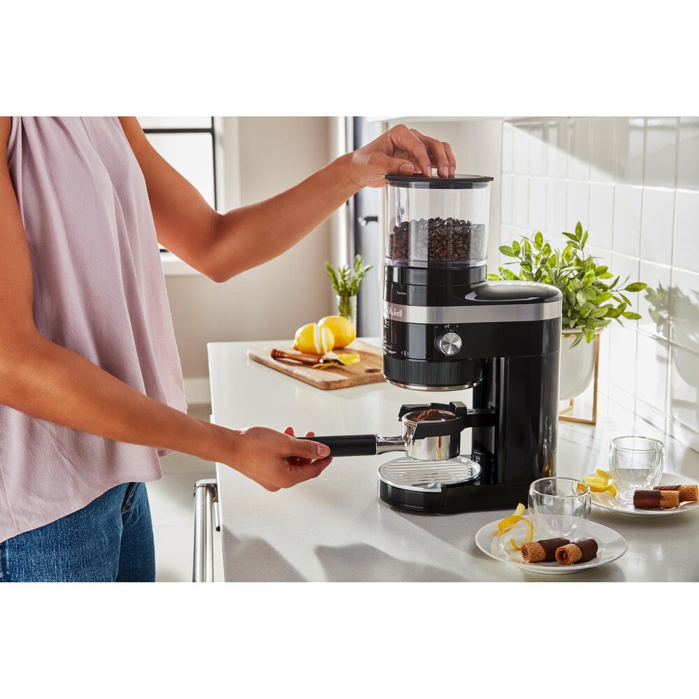 KitchenAid Burr Coffee Grinder in Onyx Black, , large