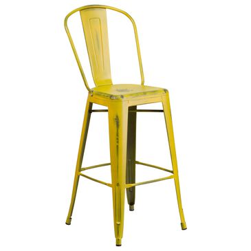 Flash Furniture 30" Barstool in Yellow, , large