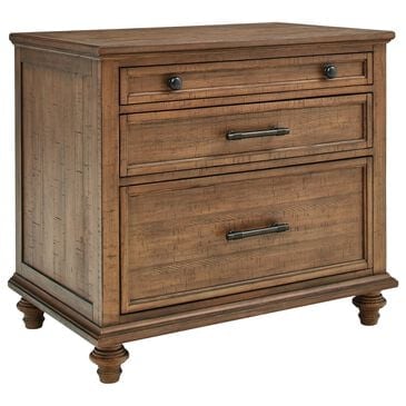 Riva Ridge Hensley 3-Drawer Workstation Combo File in Honey, , large