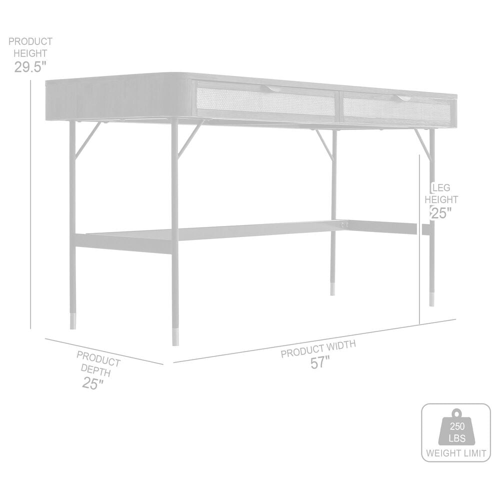 Blue River Saratoga Desk in Black and Natural, , large