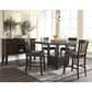 Ashley Haddigan Faux Leather Counter Stool in Dark Brown, , large