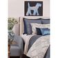 Ann Gish Art Of Home 3-Piece Queen Faux Linen Coverlet Set In Indigo, , large