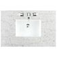 James Martin Vanities Brittany 48" Single Bathroom Vanity in Saddle Brown with 3 cm Eternal Jasmine Pearl Quartz Top and Rectangular Sink, , large