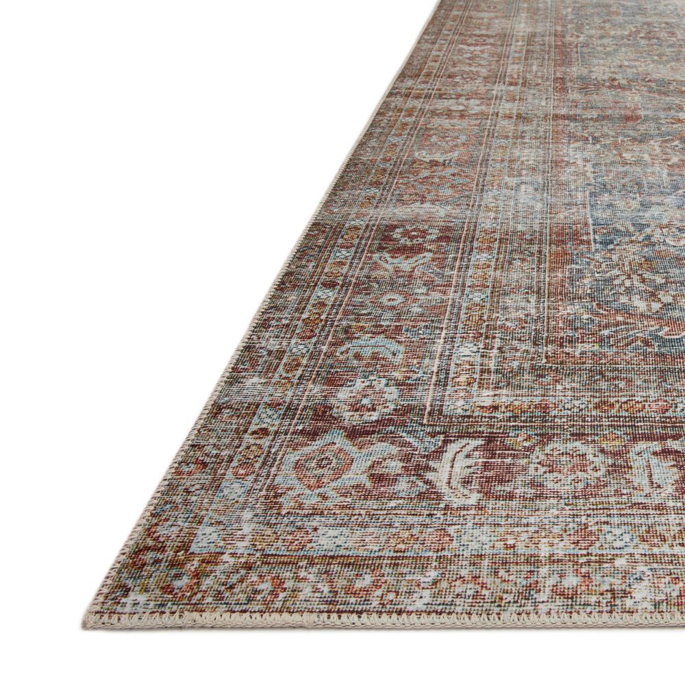 Chris Loves Julia x Loloi Jules 2&#39; x 5&#39; Lagoon and Brick Area Rug, , large