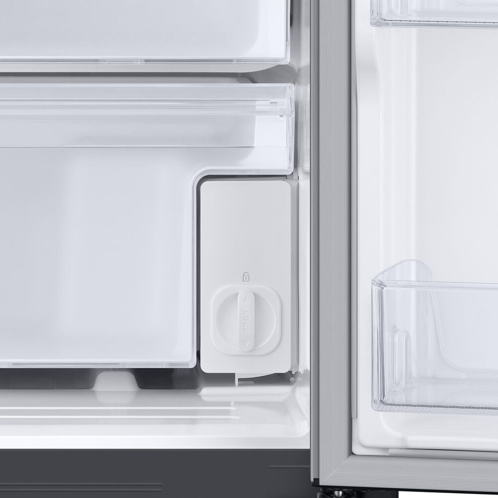 Samsung 26.7 Cu. Ft. Large Capacity Side by Side Refrigerator with Touch Screen Family Hub in Stainless Steel, , large