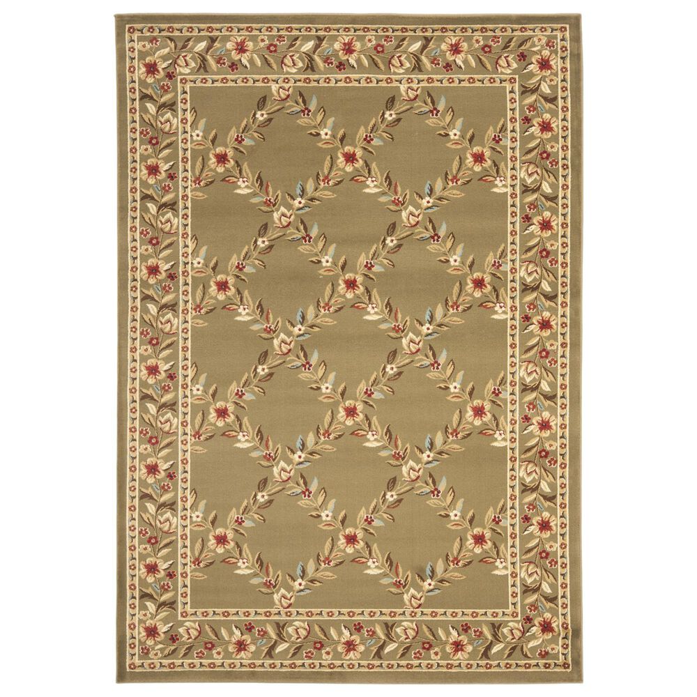 Safavieh Lyndhurst LNH557 5"3" x 7"6" Green Area Rug, , large
