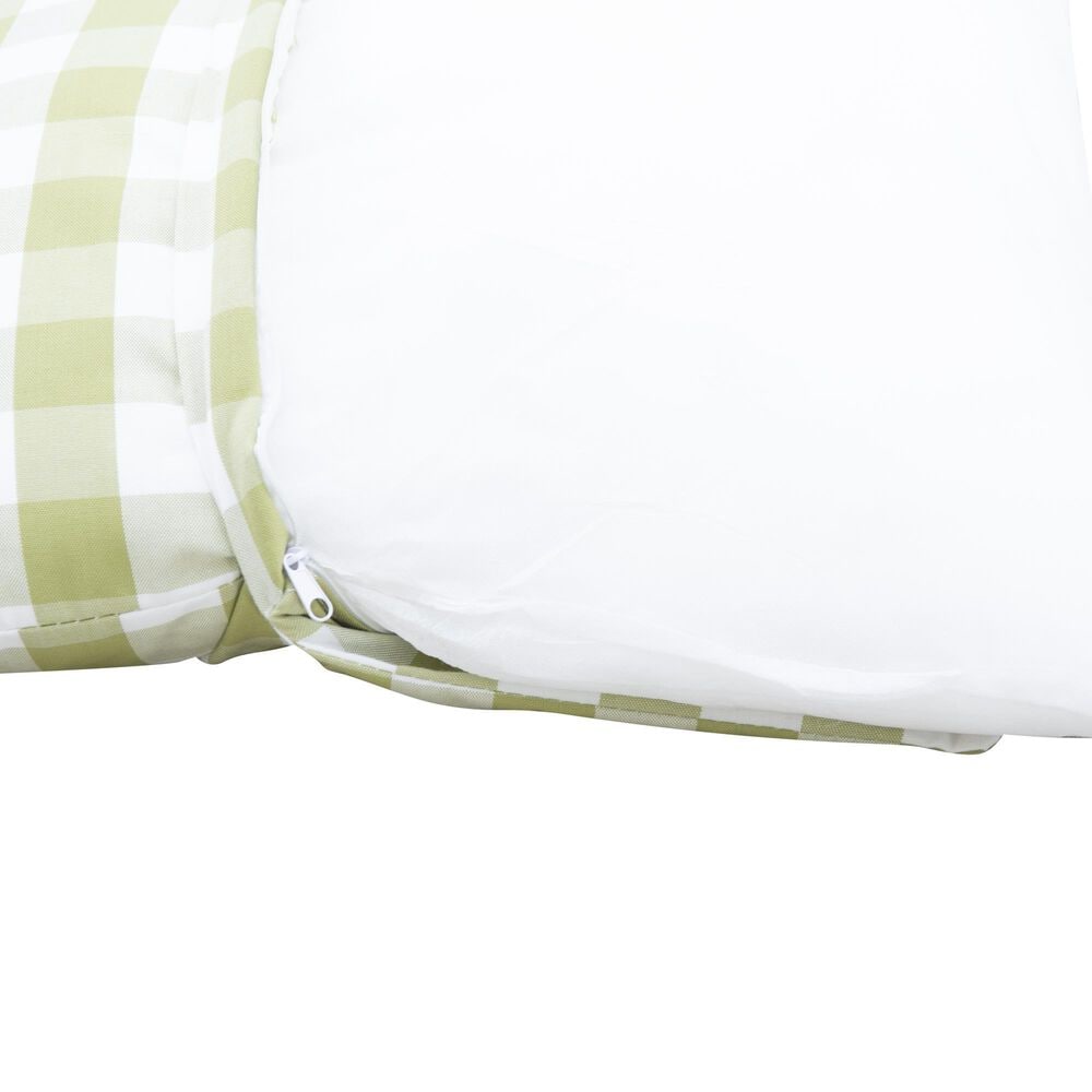 Linon Home Decor Tobin 5-Piece Nook Cushion Set in Apple Green, , large