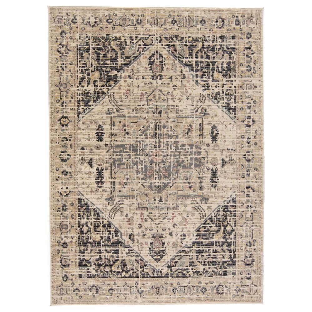 Feizy Rugs Grayson 3579F 1"8" x 2"8" Charcoal and Beige Runner, , large