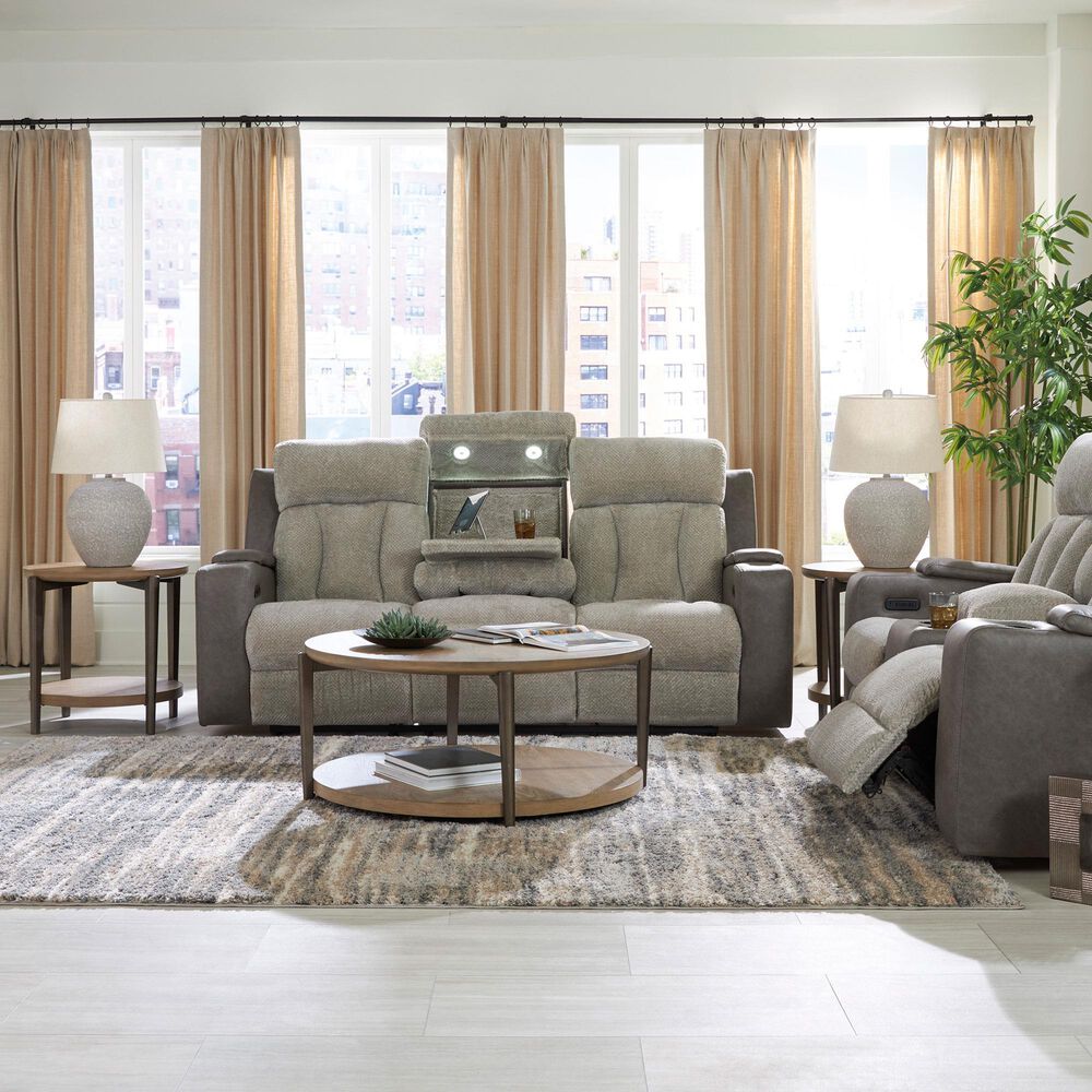 Ashley WhipLash Power Reclining Sofa in Sisal, , large