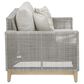 Ashley Seton Creek Stationary Patio Loveseat in Gray, , large