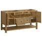 James Martin Vanities Breckenridge 60" Double Bathroom Vanity in Light Natural Oak with 3 cm Eternal Marfil Quartz Top and Rectangular Sinks, , large