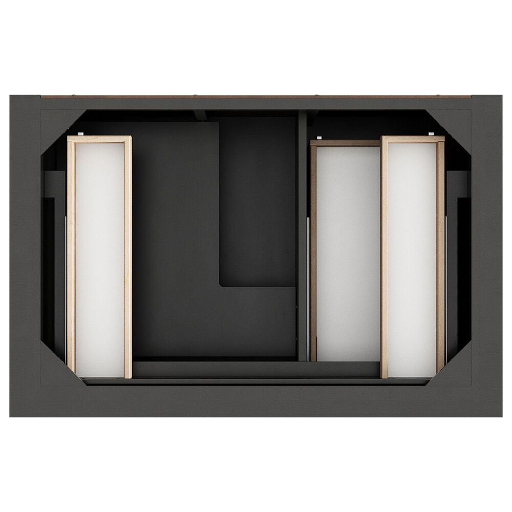James Martin Vanities Brookfield 36&quot; Single Bathroom Vanity in Black Onyx with 3 cm Eternal Jasmine Pearl Quartz Top and Rectangular Sink, , large