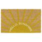 Balta Rugs Hello Sunshine Greeting Yellow 1"6" x 2"6" Door Mat, , large