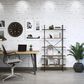 Timberlake Hastings Home Industrial 5-Tier Bookcase in Brown and Black, , large