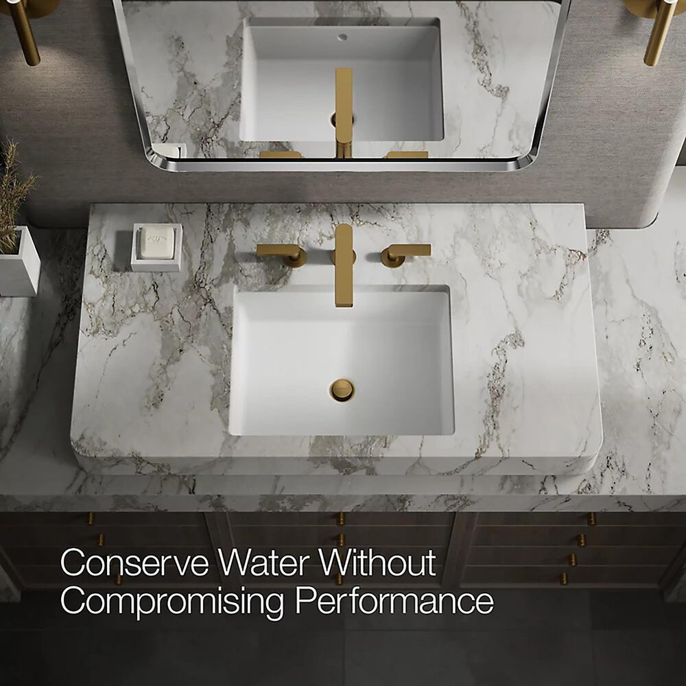 Kohler Composed Widespread Bathroom Sink Faucet in Vibrant Brushed Moderne Brass, , large