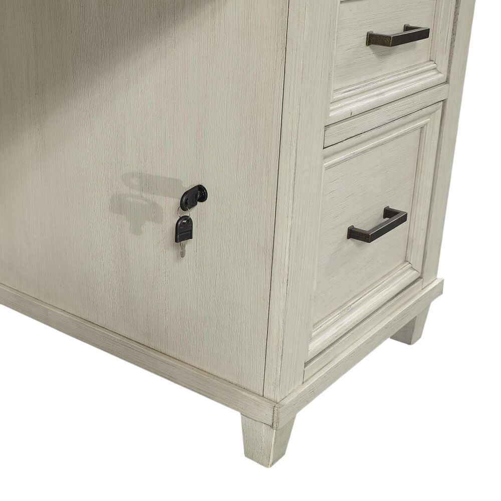 Riva Ridge Caraway 66&quot; Executive Desk in Aged Ivory, , large