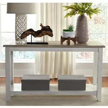 Belle Furnishings Summerhill Sofa Table in Soft White Wash , , large