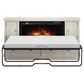Richlands Furniture Soren Fireplace Dream Console with Queen Convertible Bed in Whitewash, , large