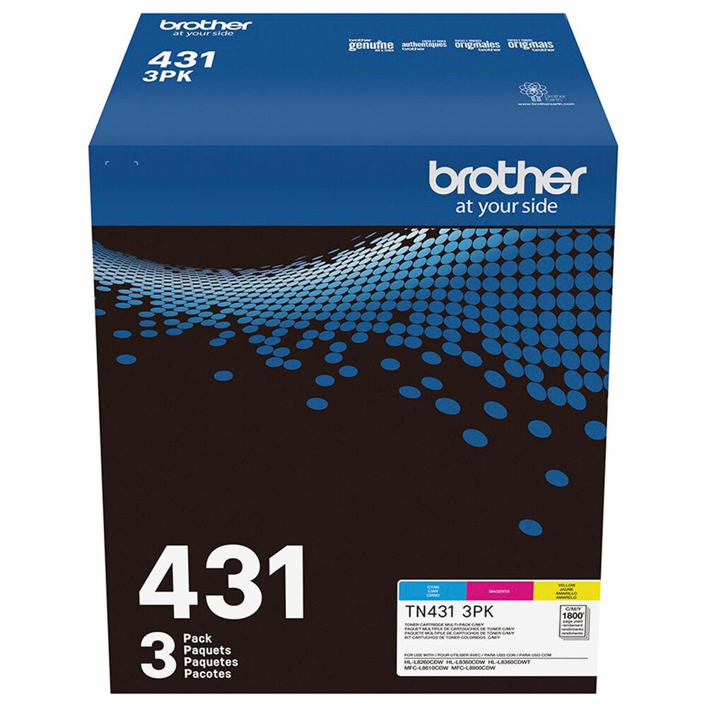 Brother Standard-Yield Toner Cartridge in Cyan, Magenta and Yellow (3-Pack), , large