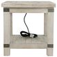 Ashley Carynhurst Rectangular End Table in White Wash Gray, , large