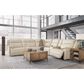 Ashley Double Deal 7-Piece Power Symmetrical Reclining Sectional with 2 Consoles in Almond, , large