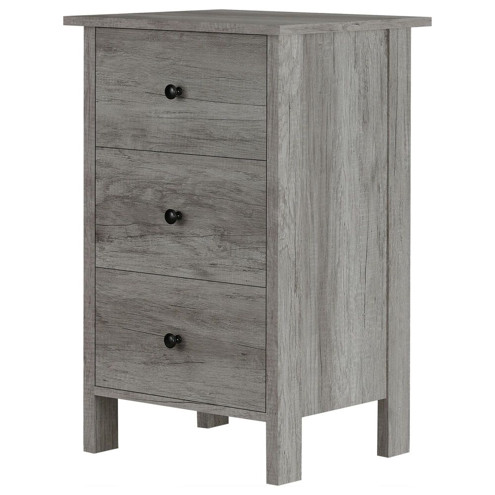 Furniture of America Baxter 3 Drawer Nightstand in Vintage Gray, , large