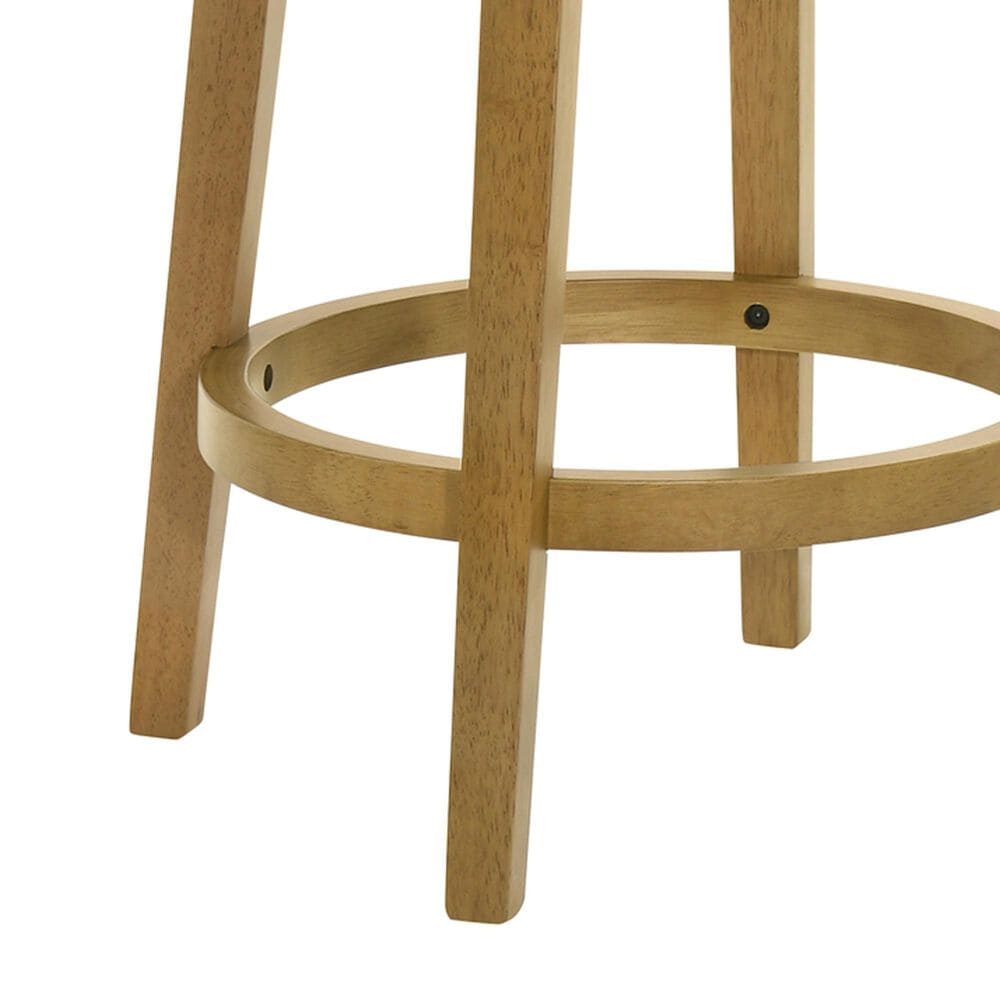 Armen Living Winsley Swivel Counter Height Stool in Putty Brown, , large