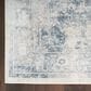 Nourison Astra Machine Washable 9" x 12" Blue and Ivory Area Rug, , large