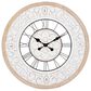 Maple and Jade 32" Wall Clock in Light Brown and White, , large