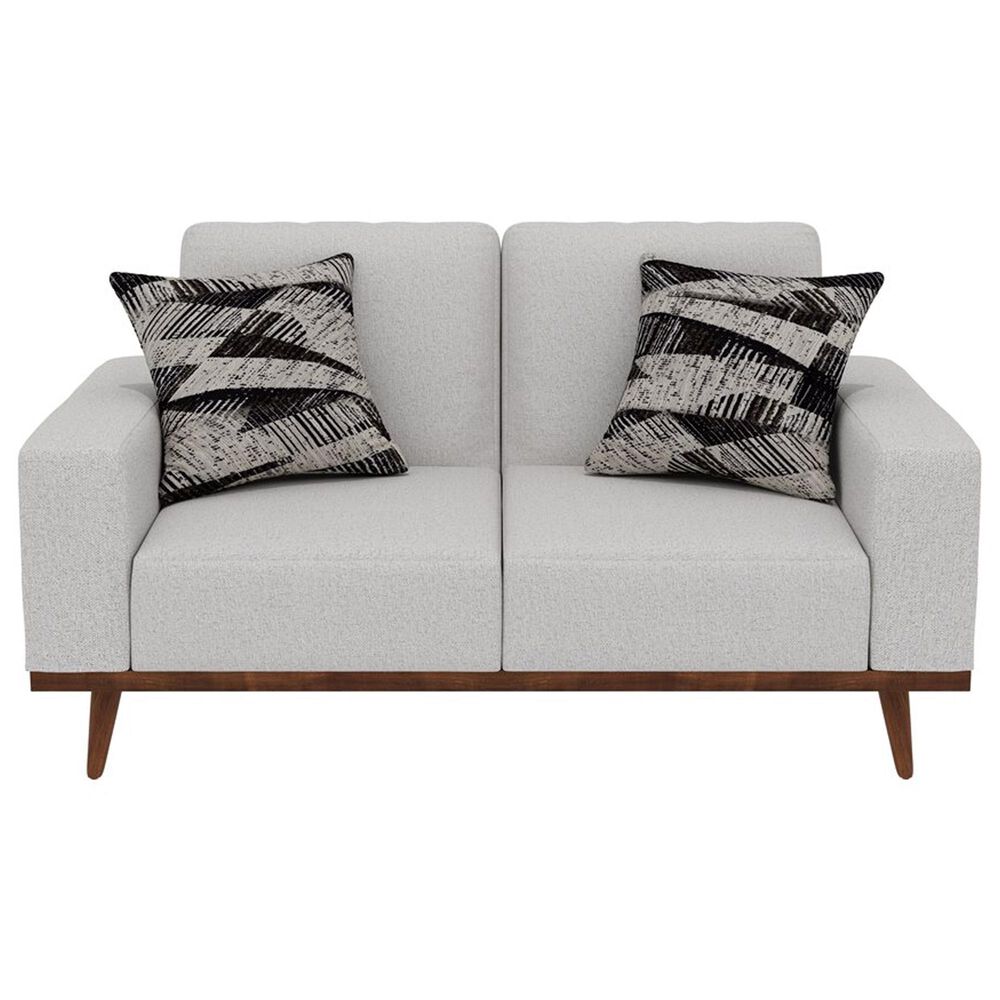 Golden Wave Furniture Heath Stationary Sofa and Loveseat Set in White, , large
