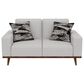 Golden Wave Furniture Heath Stationary Sofa and Loveseat Set in White, , large