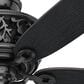 Hunter Promenade 54" Ceiling Fan with Lights in Gloss Black, , large
