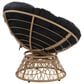 Valor Living Papasan Swivel Chair in Black, , large